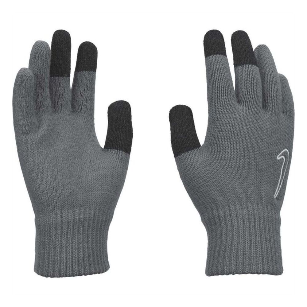 Nike Unisex Adult Tech and Grip Touch Screen Knitted Gloves / Gray/Black
